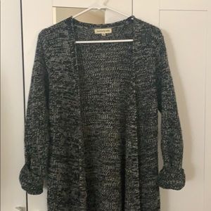 LF longline speckled grey cardigan S